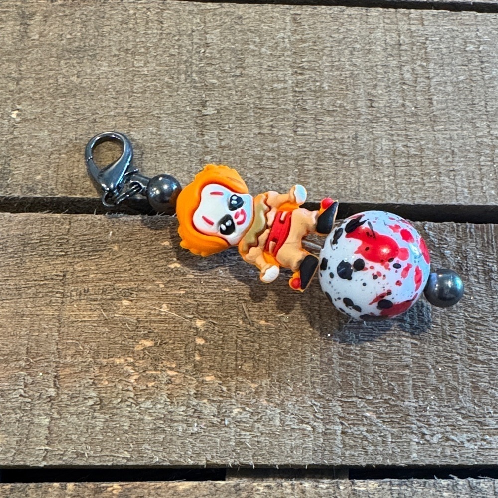 Colorful Clown Keychain Toy